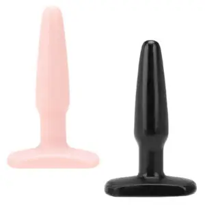 Anal Butt Plug Small Vanilla or Black Sex Toy